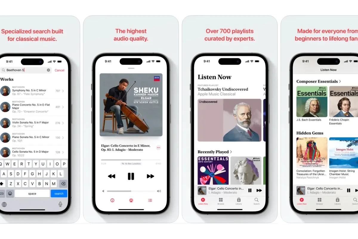 Apple Music Classical: novo aplicativo Apple de músicas clássicas