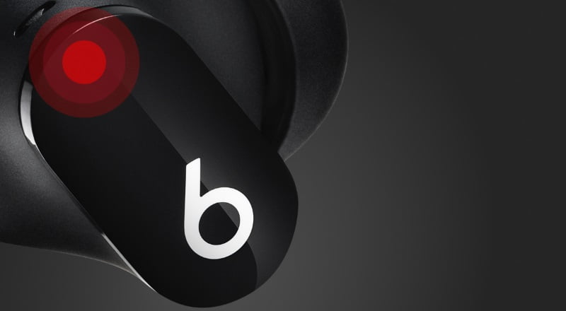 Beats Studio Buds: área de toque