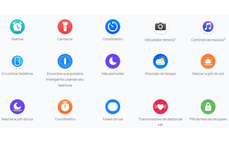 HUAWEI Band 8: recursos adicionais