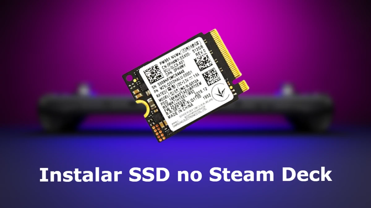 Steam Deck permitirá trocar o seu SSD interno, mas é complicado