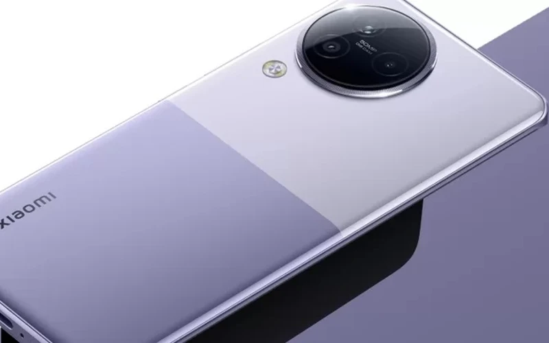 Xiaomi Civi 3 na cor roxo.