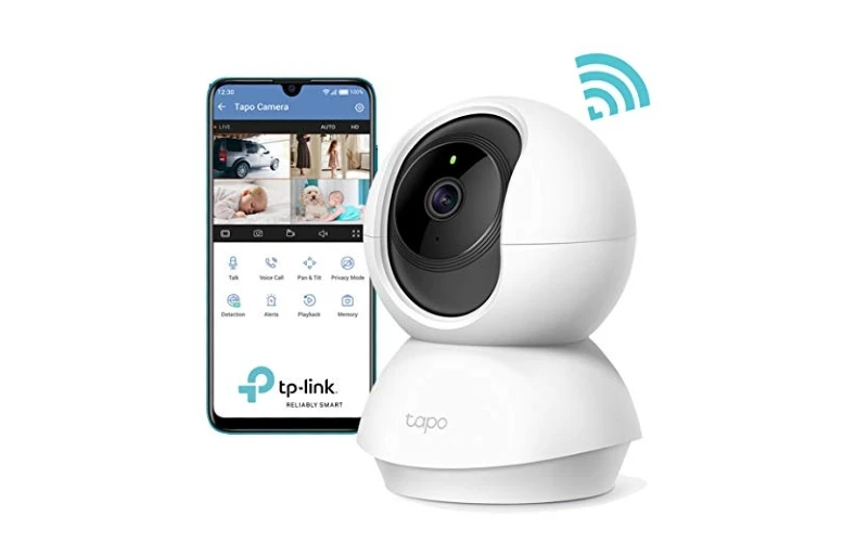 Câmera de Segurança Wi-Fi 360º TP-Link Full HD Tapo C200