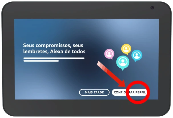 Configurando o Echo Show 5 (3ª geração).