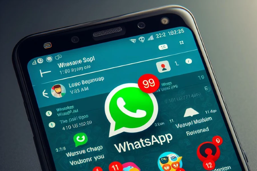 Whatsapp no celular Android.