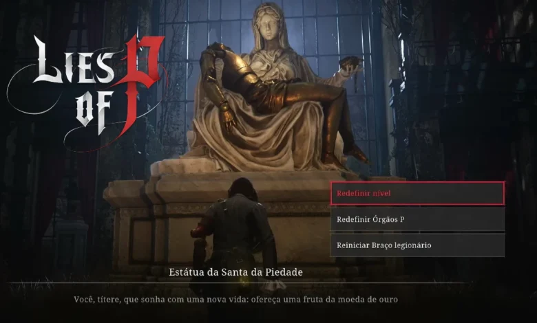 Como resetar o nível em Lies of P