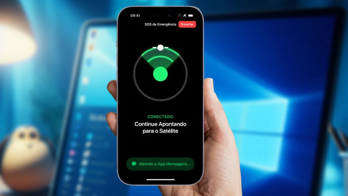 Entendendo o modo SOS de emergência via satélite do iPhone