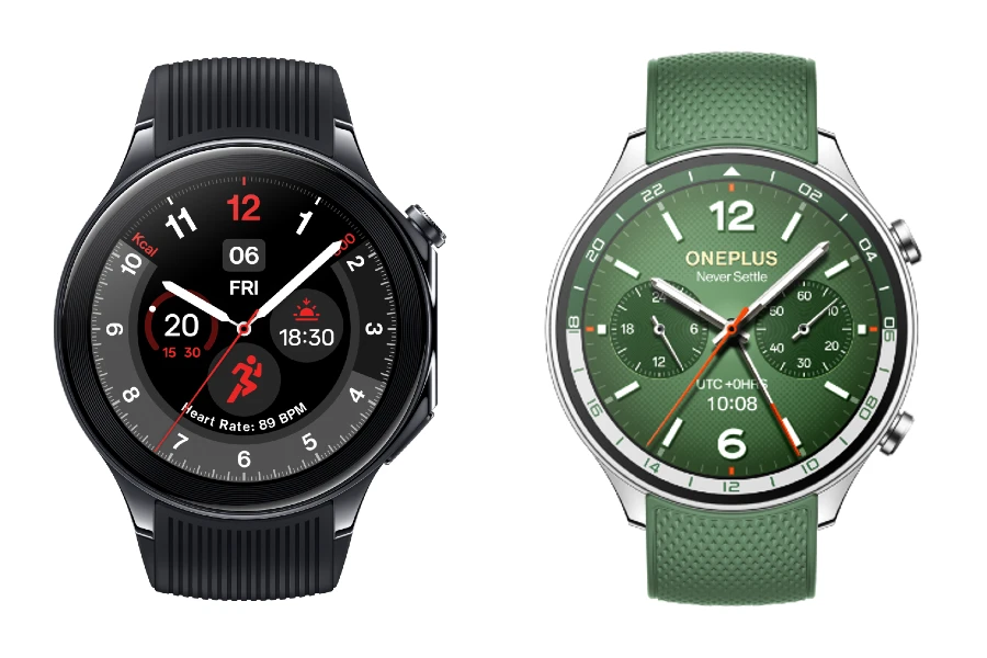 Smartwatches OnePlus Watch 2 e Watch 2R.