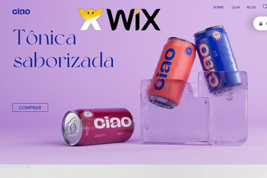 Wix criador de sites e blogs.